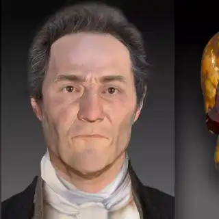 Le visage du « vampire du Connecticut » John Barber. © Parabon Nanolabs, Virginia Commonwealth University